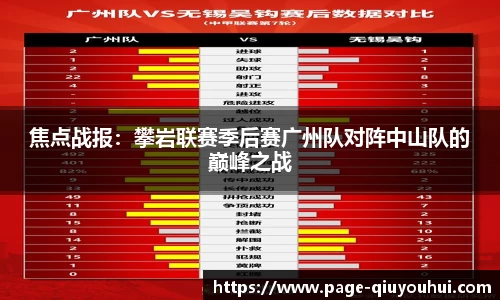 焦点战报：攀岩联赛季后赛广州队对阵中山队的巅峰之战